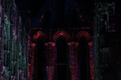 The East end at Illuminated Whitby Abbey
