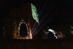 Illumination at the West end of the Abbey ruins