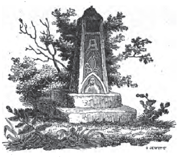 Stone Cross etching of legend